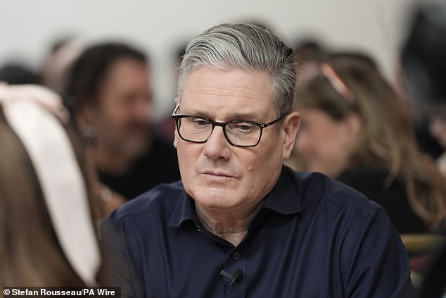 Allies insisted Keir Starmer (pictured in London today) will survive at least until local elections in May, because rebels 'don't have anyone' in a position to challenge