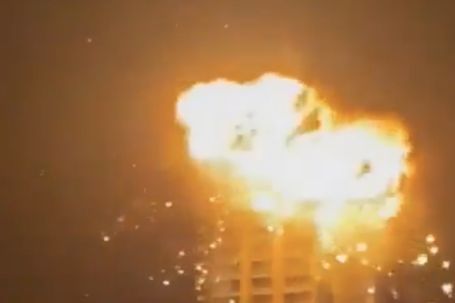 WATCH: Iranian Drone Strikes Skyscraper In Bahrain