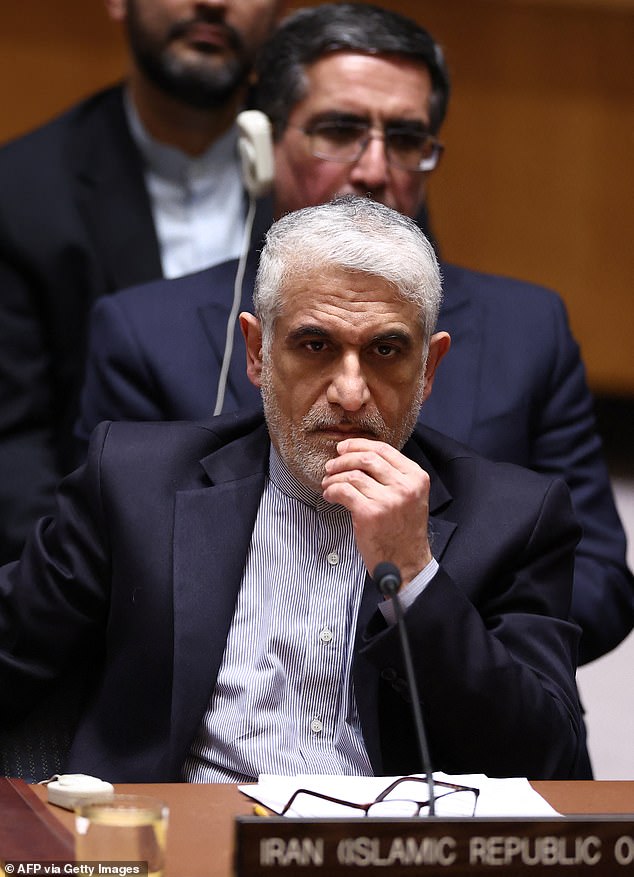 Iran says it has 'one word only' for America in tense standoff between representatives at emergency UN Security Council meeting