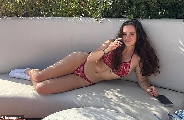 Lewis's lawyers allege Ms van Ooijen (above) manipulated text messages to disguise her consent and enthusiasm for activities such as being spanked