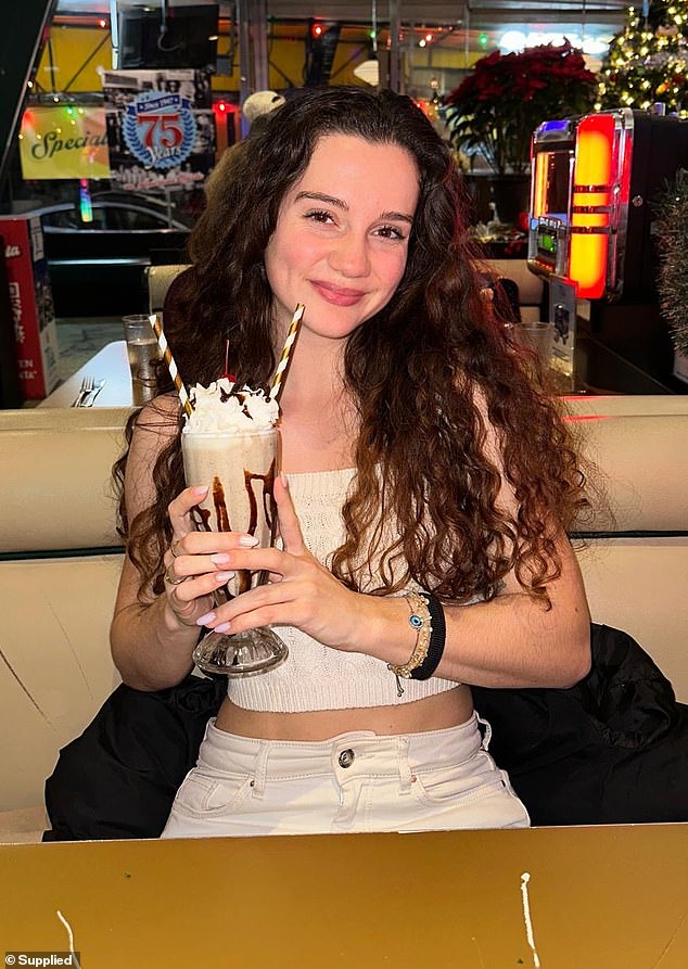 Ms van Ooijen, who lives in Lelystad, a small city outside Amsterdam, dated Lewis for several weeks in mid-2023 while he was in Europe on a world tour. She is pictured above