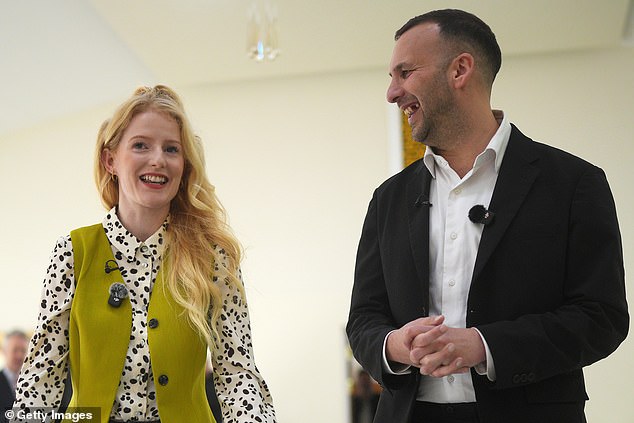 The Greens' Hannah Spencer, pictured with party leader Zack Polanski, won the Gorton and Denton by-election with 40.7 per cent of the vote