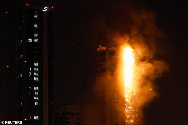 Suicide drones also attacked residential skyscrapers in Bahrain