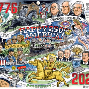 Happy 250th Birthday America Signed Print
