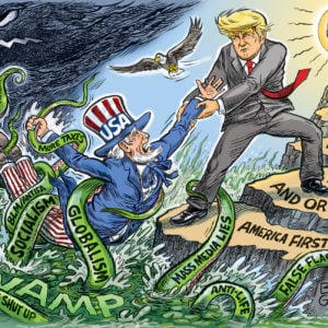 MAGA vs. Swamp Special Limited Edition Signed Print