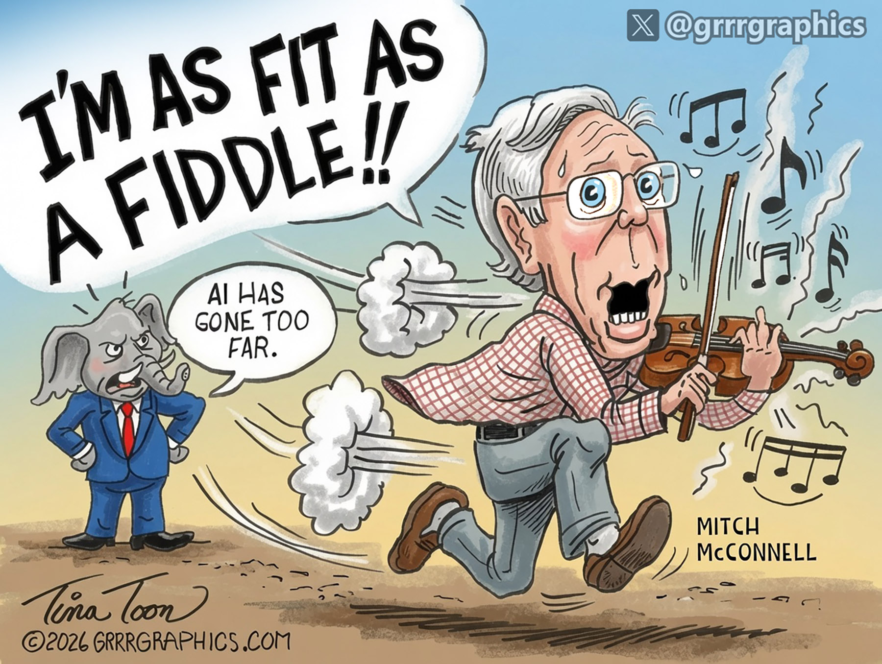 Mitch McConnell Is Fit As A Fiddle