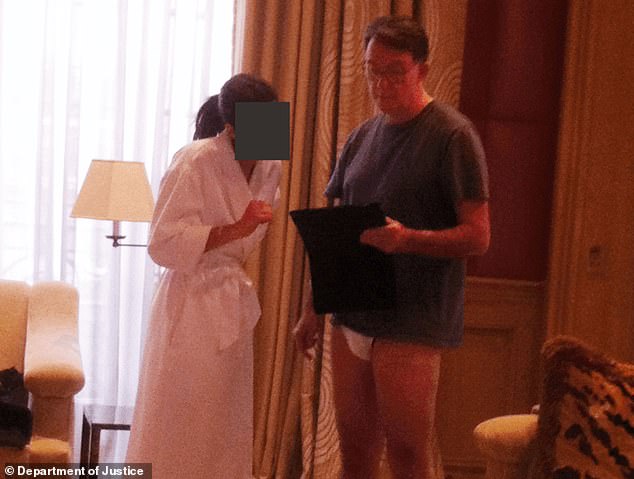 In January, the Mail on Sunday exclusively published this image showing Mandelson talking to a maid at Jeffrey Epstein's apartment in Paris