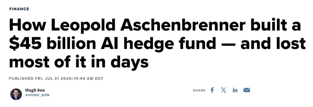 Leopold Aschenbrenner's Short Seller Fairy Tale