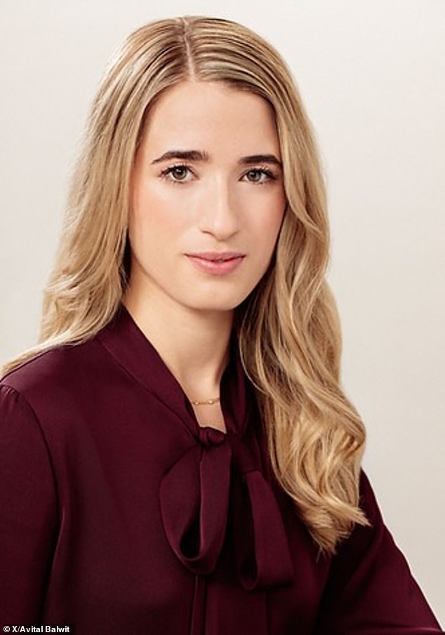 His fiancée, Avital Balwit, is the chief of staff to the CEO of Anthropic. She is pictured above