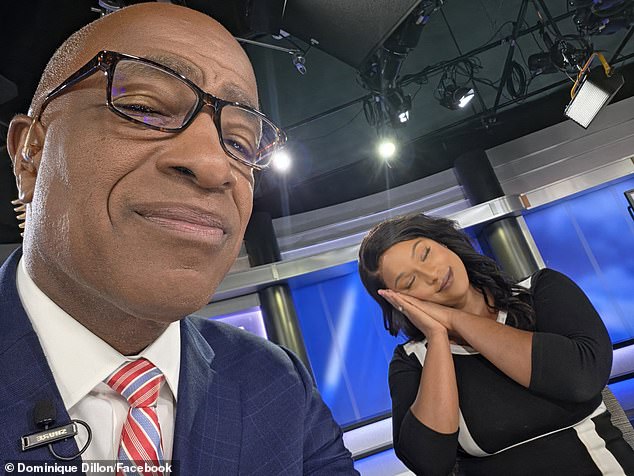 After the video went viral on social media, her colleague Ernie Freeman posted to Facebook making a joke about the moment
