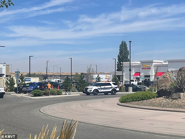 Twin Falls police searched for the gunman for several hours as chaos ensued