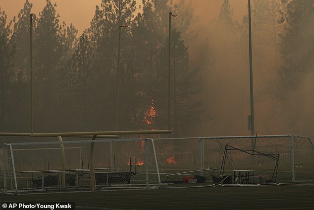 The Old Trail Fire is one of three blazes and began on Saturday morning just before noon, near Old Trails Rd and W Euclid Rd on the West Plains and hasn't stopped its path of destruction since
