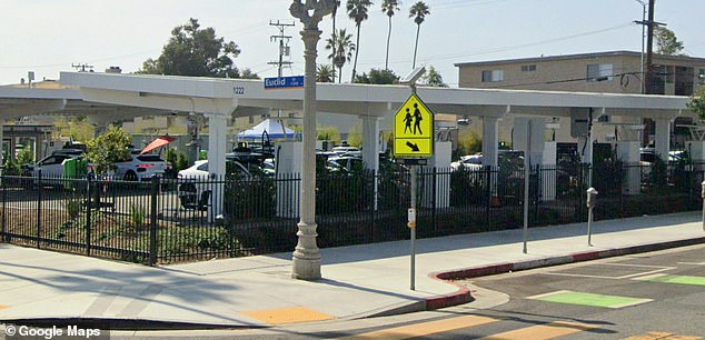The Waymo electric autonomous taxi charging station at 1222 Broadway was the second one mentioned in this week's injunction