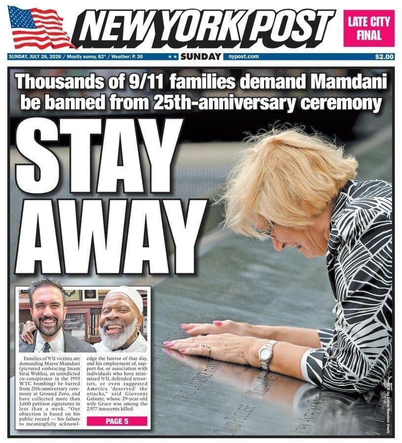 9/11 Families Don't Want Mamdani Participating In Memorial Ceremony