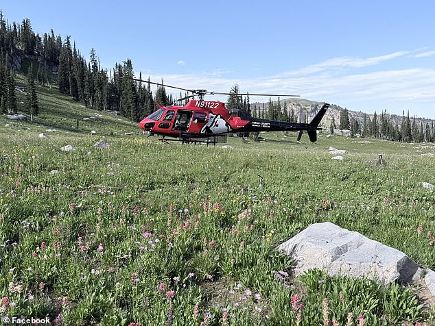 A helicopter located Mr Standish's body on Wigwams on the west slope of the Tetons in Teton County, Wyoming last Wednesday