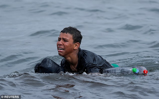 Some migrants said they had to swim for more than 10 hours to get to shore in Ceuta