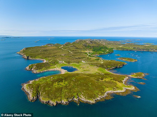 The 800-acre island in the Inner Hebrides is owned by hedge-fund tycoon lan Wace