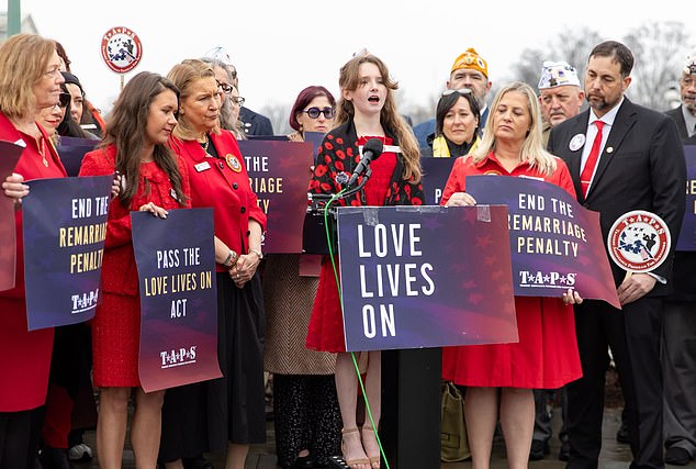 Sullivan's daughter Sophia, 11, is among those pushing legislators for the rule change so that her mom's fiancé can legally become part of the family without financial repercussions