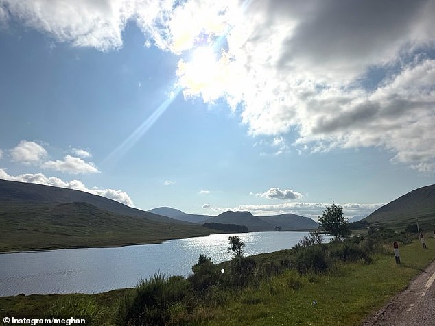 Meghan uploaded a picture of the island to her Instagram, which The Mail On Sunday can reveal is next to Loch Droma, just 25 miles from Tanera Mor