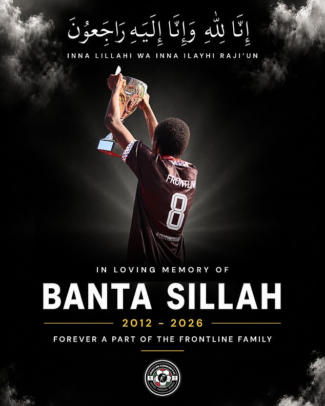 His football club, Frontline Community FC, warned people not to donate to the page and have now set up an official fundraiser