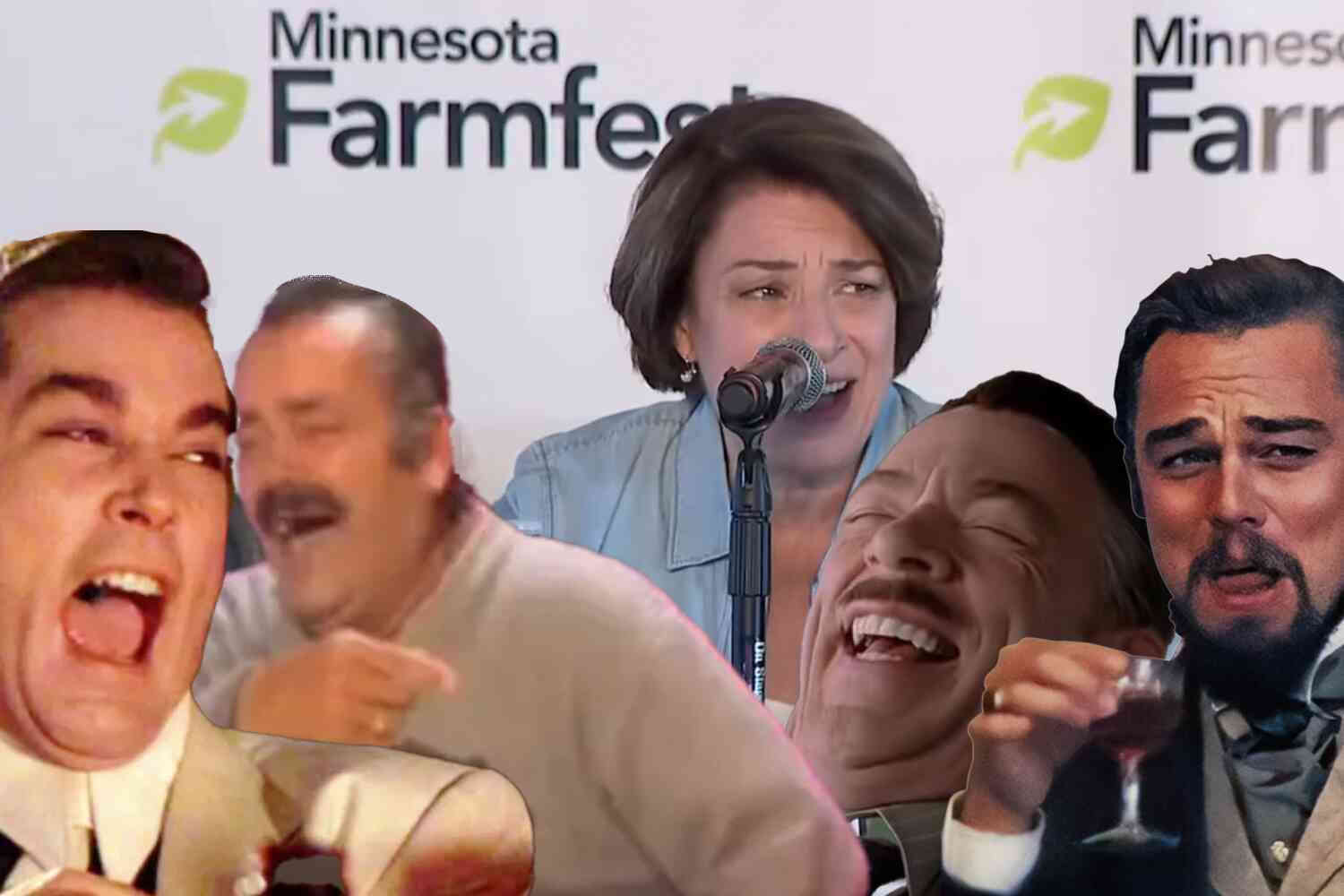 Thumbnail for Democrat Amy Klobuchar tells crowd she's tough on the border and nearly gets laughed off stage