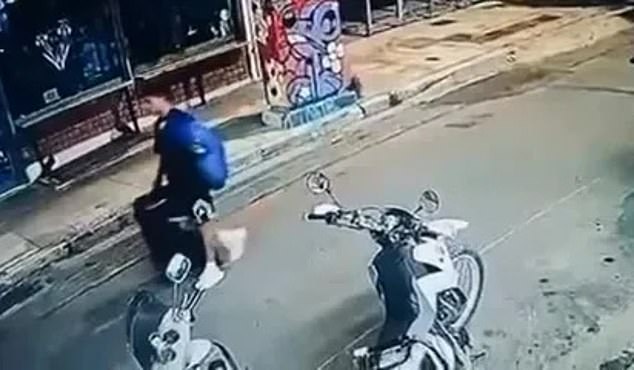 CCTV appeared to show Ahmadzai dragging a suitcase in the streets of Athens