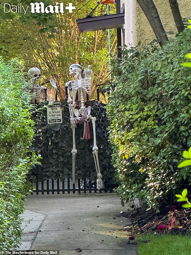 'Tina' told NPR that she had long preferred Halloween to Christmas, and decided to decorate it for Halloween all year round shortly after buying it