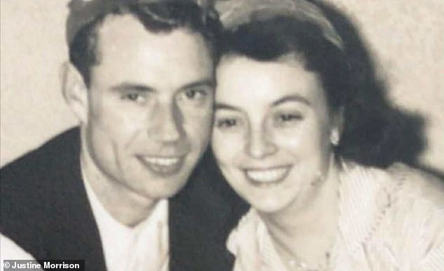 Joyce and her husband pictured in their younger days