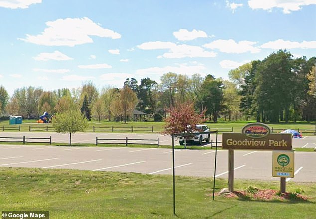 Officers noted bicycle tracks running under and around the strip and said it appeared that local children would bike through Steffen's yard as a shortcut into Goodview Park