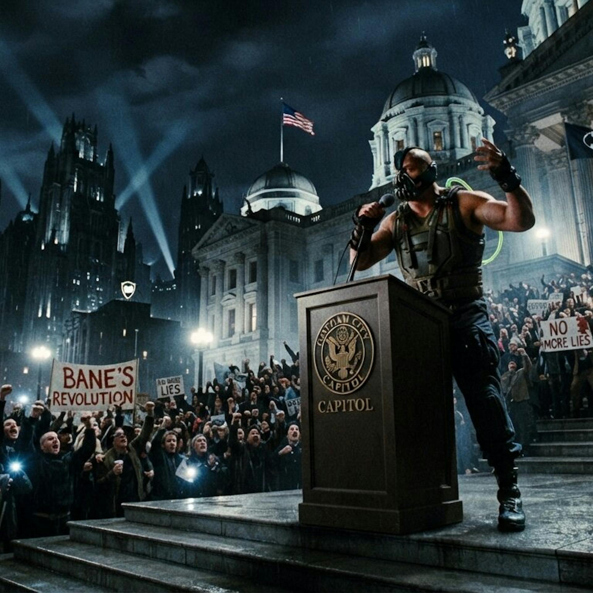 Gotham City’s Bane Is Every DSA Candidate’s Final Form