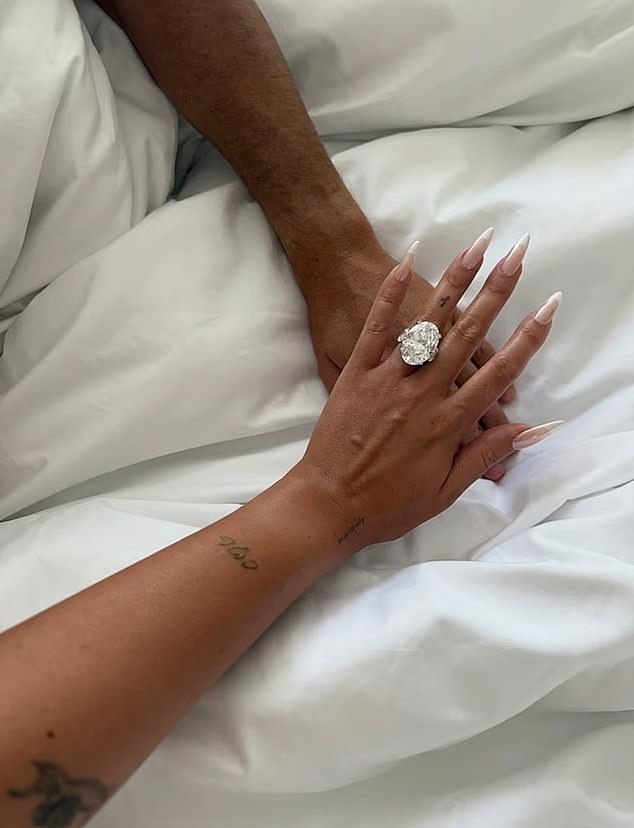 Ronaldo popped the question with a giant diamond ring to Georgina last August