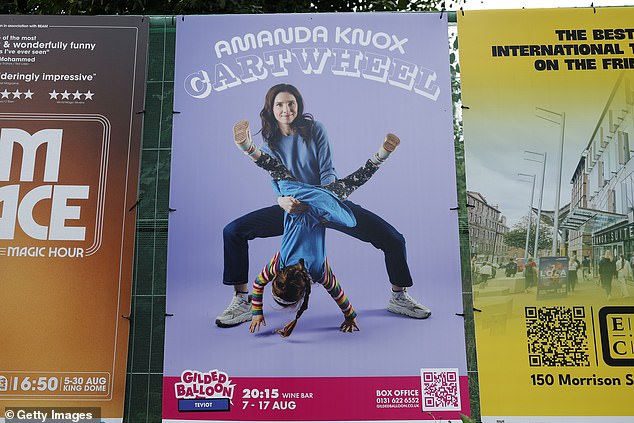 A poster at Edinburgh Fringe for Knox's show. Meredith's family have expressed despair that Knox appears unable to understand the continuing pain such public retellings of the case inflict