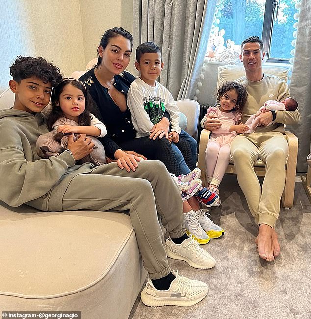 The pair have two biological children, though she helps raise all five of his kids