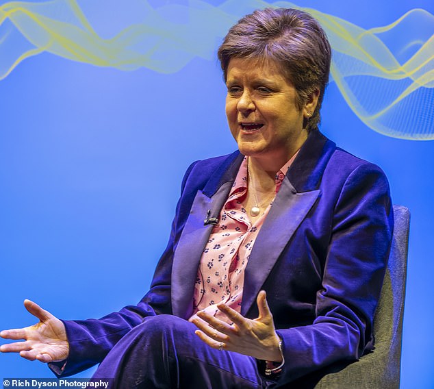 Sturgeon's Edinburgh cringe show... she swears in front of audience (and admits she is hungover!)