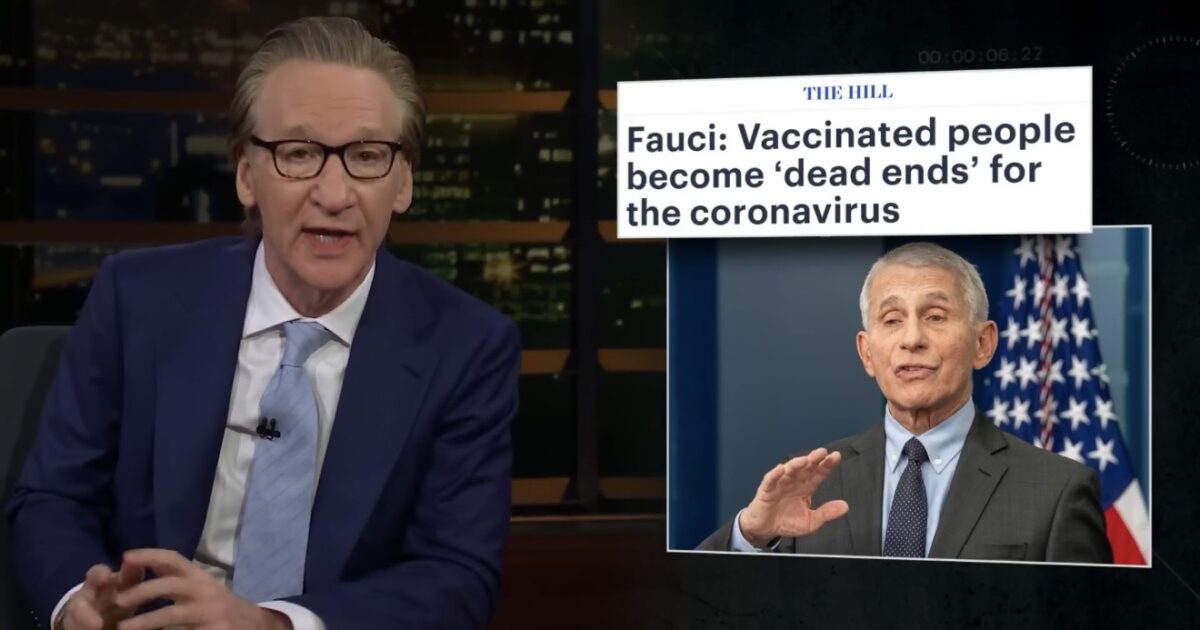 (VIDEO) Bill Maher Rips Rand Paul for Releasing Fauci Diary and Bringing Contempt Resolution, Defends Fauci for Lying to America