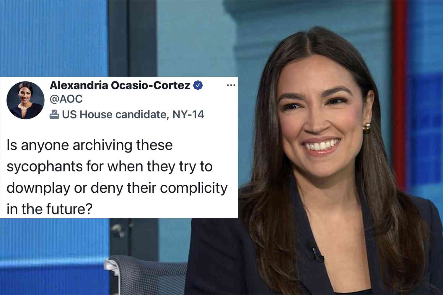 Thumbnail for AOC backs off of earlier radical rhetoric, saying "Woke One was crazy"