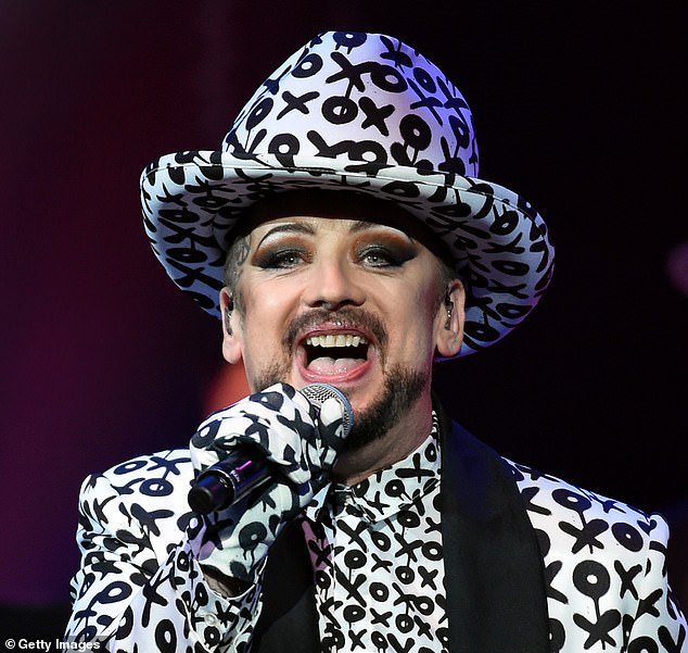 The Culture Club frontman, pictured, performing at The Pearl concert theater at Palms Casino Resort