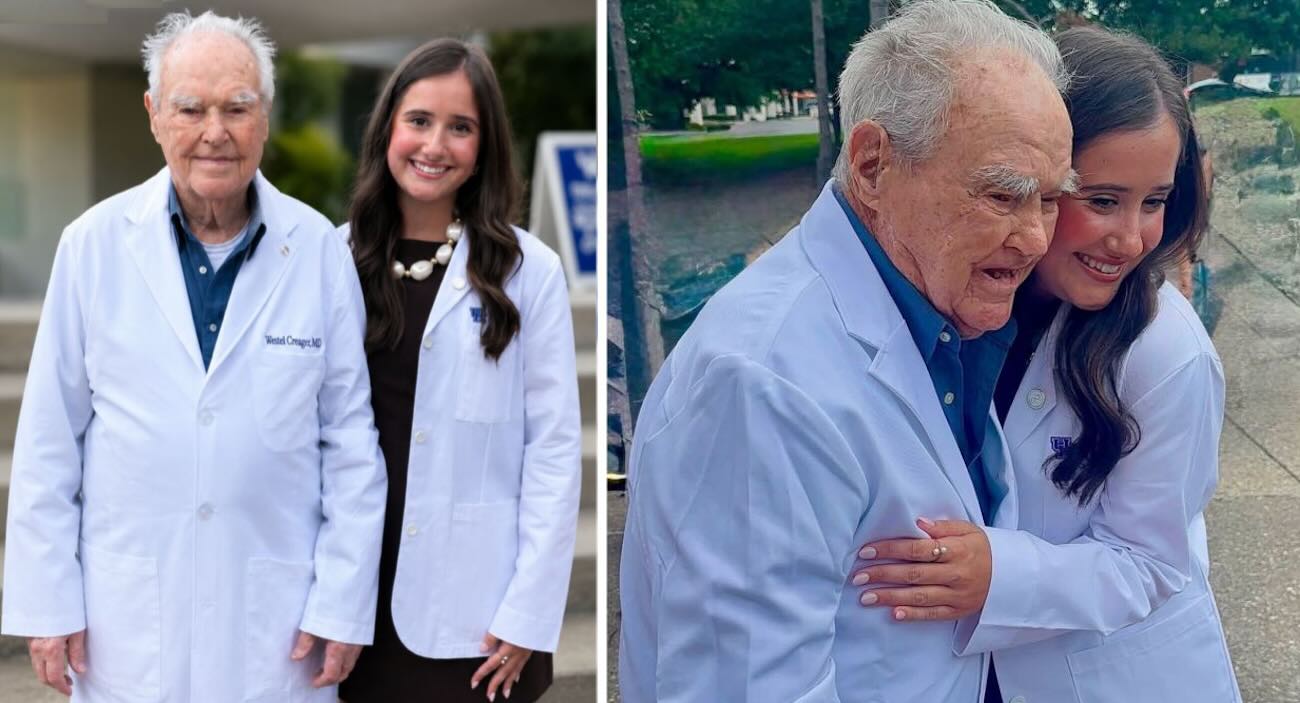 97-Year-old is Overwhelmed to Attend Great-Granddaughter’s Graduation From Same Med School He Tackled 60 Years ago