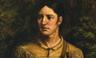 Davy Crockett- oil painting