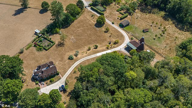 Beatles legend Sir Paul McCartney's 160-acre East Sussex estate shows signs of the heatwave