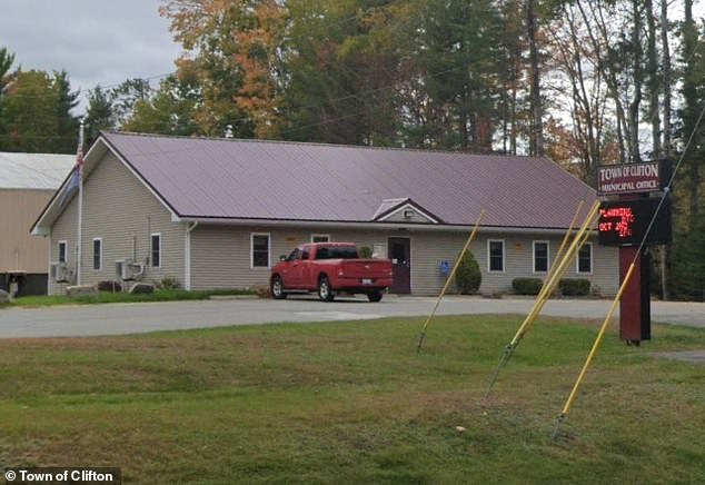 Clinton's municipal office, which has become the epicenter of an increasingly divided Maine town