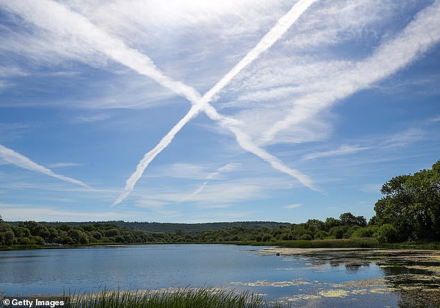 Labour under fire for pouring millions of pounds into 'pie in the sky' Net Zero scheme which aims to stop passenger planes leaving vapour trails in the sky, with critics warning it threatens to push up the cost of flying for families