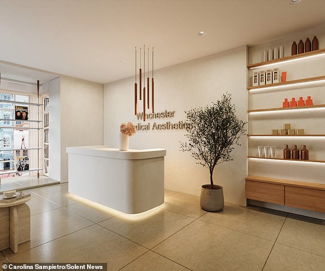 An illustration of the inside of the clinic planned for opening in Winchester this October