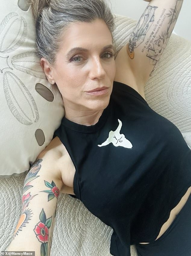 Nancy Mace snaps back at swirling fury over her new tattooed arms as MAGA brands her ink 'a cry for help'