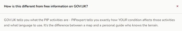 Customers are taught exactly what 'language to use' when applying for PIP