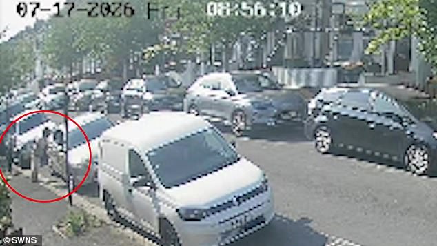 Moment muggers push woman, 90, with dementia to the ground before swiping her necklace and wedding ring