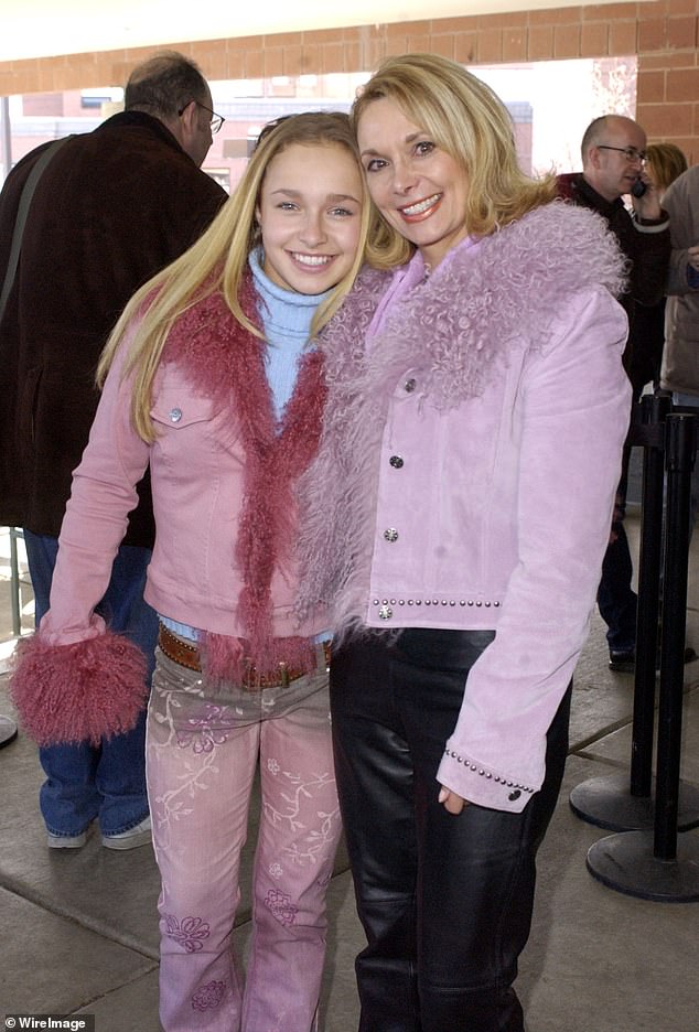 Panettiere is pictured with her mother