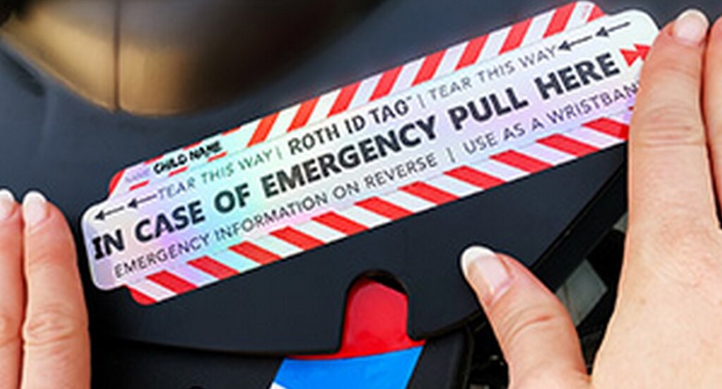 Woman Who Lost Her Sister Invents a Child’s Car Seat Sticker That Doubles as Hospital Bracelet
