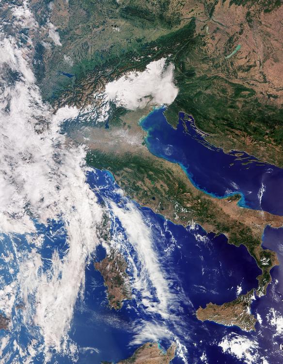 ESA’s New Sentinel 3C Satellite Makes its Debut with Sumptuous Images of Italy and the Arctic
