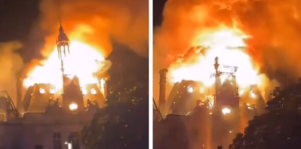 BREAKING: Antifa arsonist arrested for torching Limoges City Hall